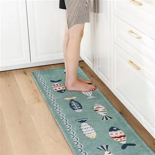 

Nordic Sle Kitchen Carpet Room Mat Floor Bath Mat Home Decor Modern Non-Slip Carpet Mixed Material No Brand Cusizable