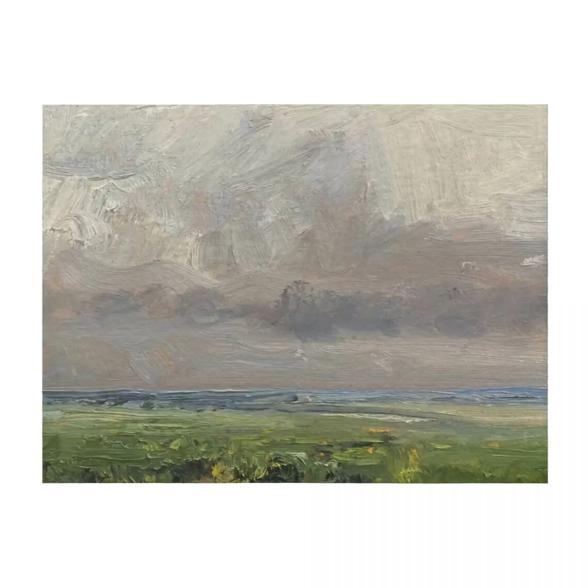 

Grey and Green Landscape Throw Blanket Winter beds for sofa For Baby Loose Blankets