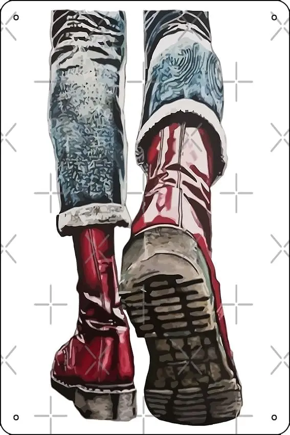 Skinhead Boots Poster Metal Tin Sign 12 X 8 Inch Funny Man Cave Home Office Bar Decor 1pc sign sign