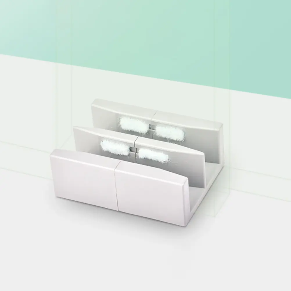 10Pcs Glass Shower Door Guide Wear-Resistant Strong Replacement Easy Install Antislip Design Shower Blocks Glass Door Guide