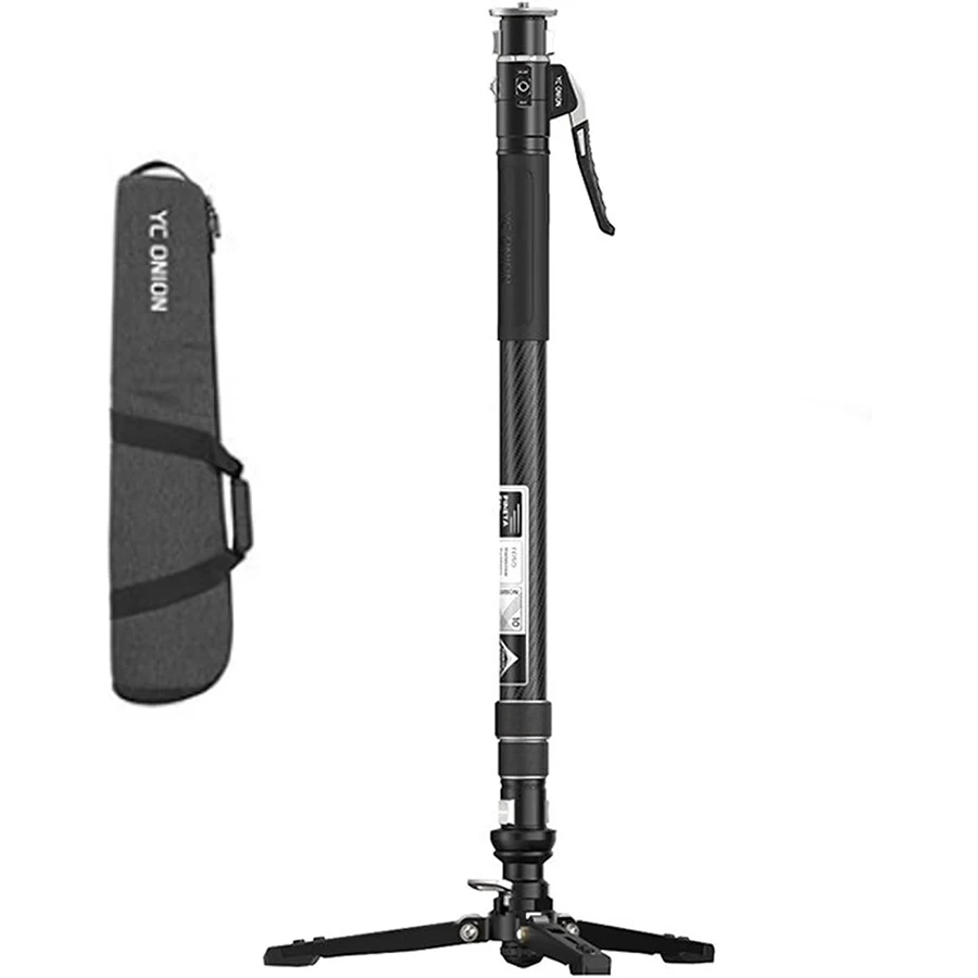 

YC Onion Pineta Pro Монопод из углеродного волокна с основанием педали, легкой подставкой, дорожный монопод с быстросъемной пластиной для So