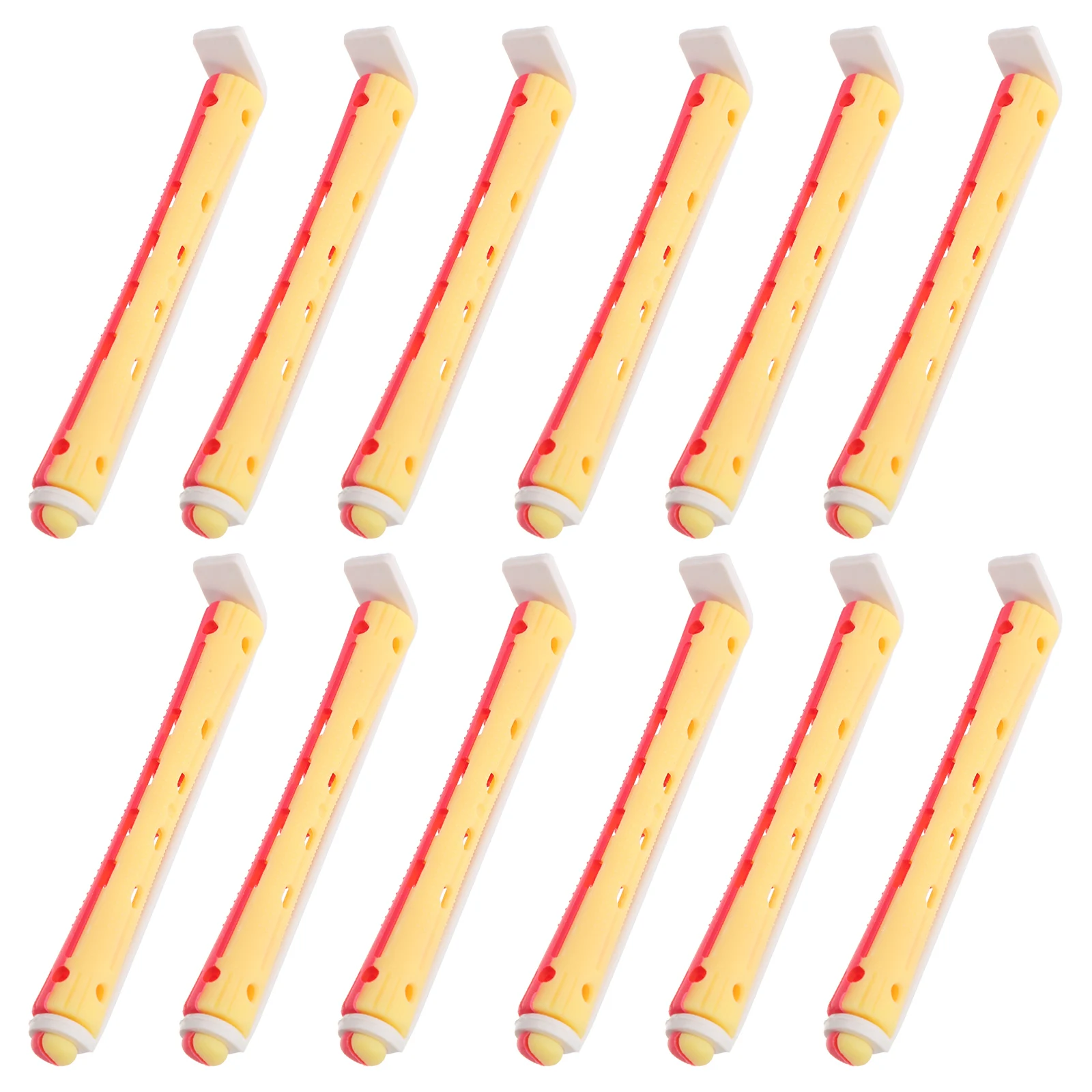 

12Pcs Curling Perm Rods Lightweight Hair Rollers Portable Hair Curlers for Women Home Travel Use Perm Rods for Curling