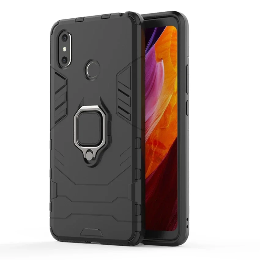 

Hybrid Shockproof Case for Xiaomi Mi Max 3 Armor Ring Magnetic Car Holder Kickstand Hoslter For Xiaomi MiMax 2 Soft Bumper Cover