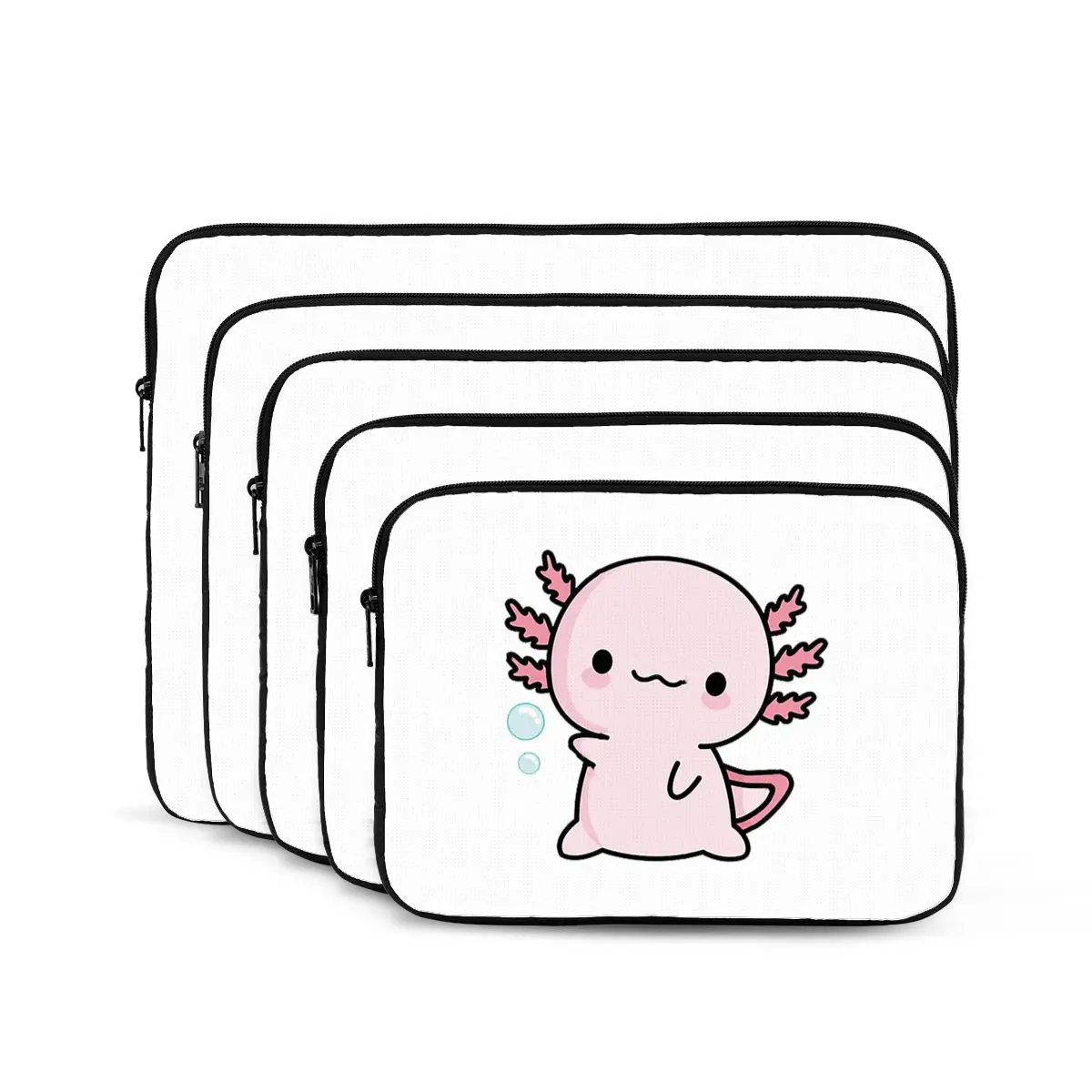 

Cute Axolotl Salute Notebook Laptop Bag Case Pouch For Macbook Air Pro Tablet Shockproof Case Bag