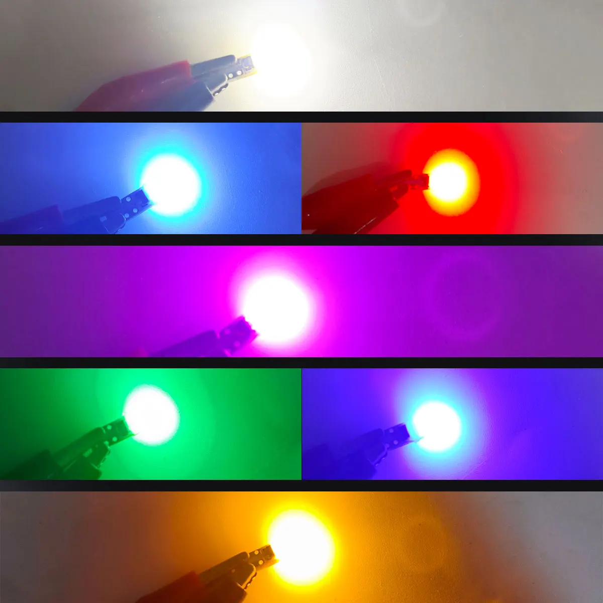 Altra Bright T5 W1,2 W W2,3 W Canbus Pure Lights LED-Lampen Rot/Weiß/Rosa/Blau/Eisblau/Bernstein für Autoleseinstrumentenbeleuchtung