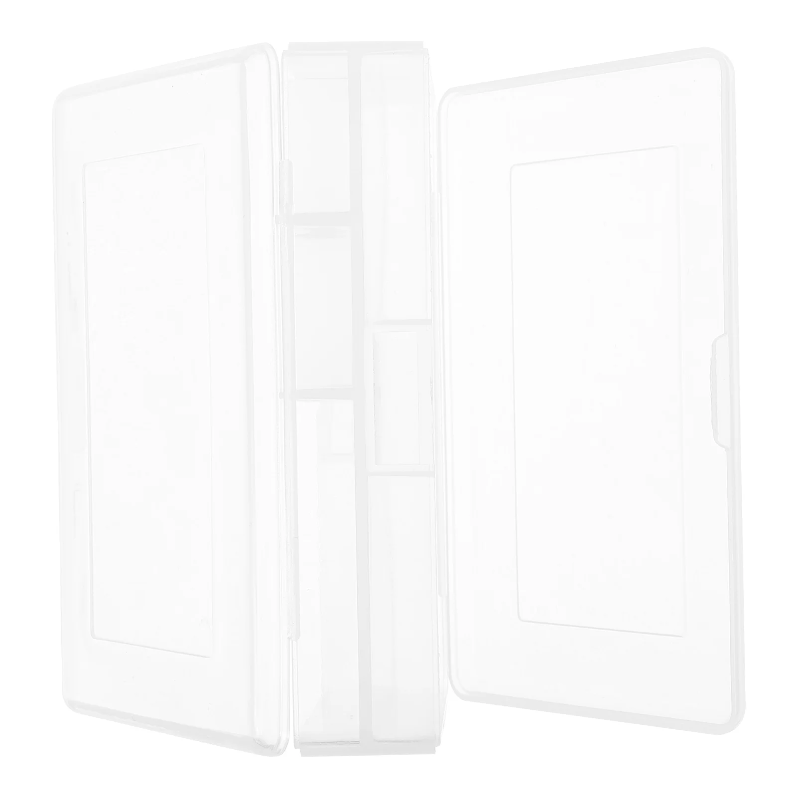 

4Pcs Plastic Organizer Box with Dividers Small Storage Container for Jewelry Components DIY Projects Space Saving