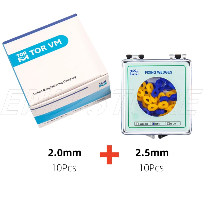TORVM Dental Silicone Elastic Wedges, Rubber Interdental Wedges Kit for Anterior Teeth Polyester Matrix Stabilization 1.808