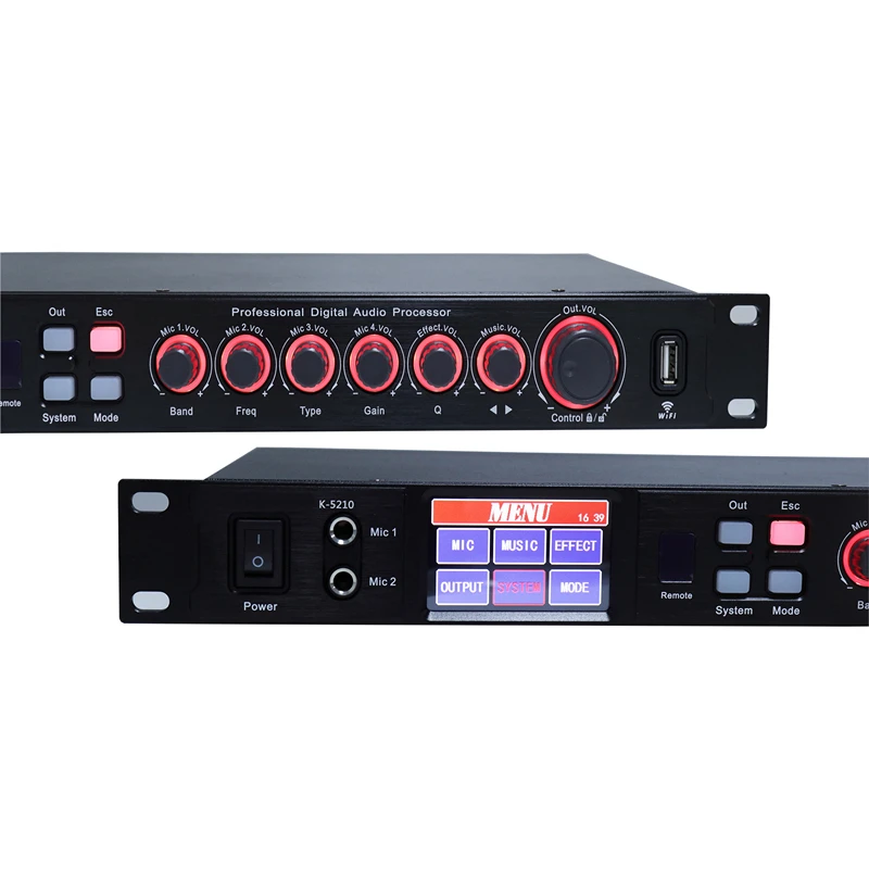 Professional Digital Processor K5210 8in 2out dsp speaker management pro audio processor pro stage audio equipment