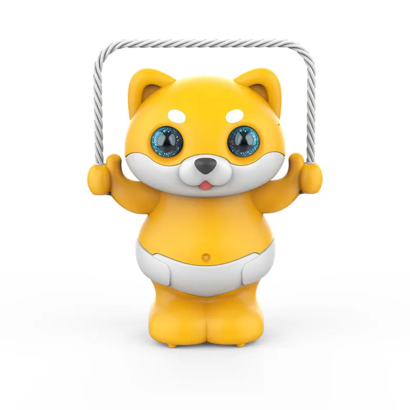 

Sound Control Puppy Robot Dog Toy Rope Skipping 360ﾰ Roll Interactive Cute Electronic Animal Electric Pet Toys For Kids Gift