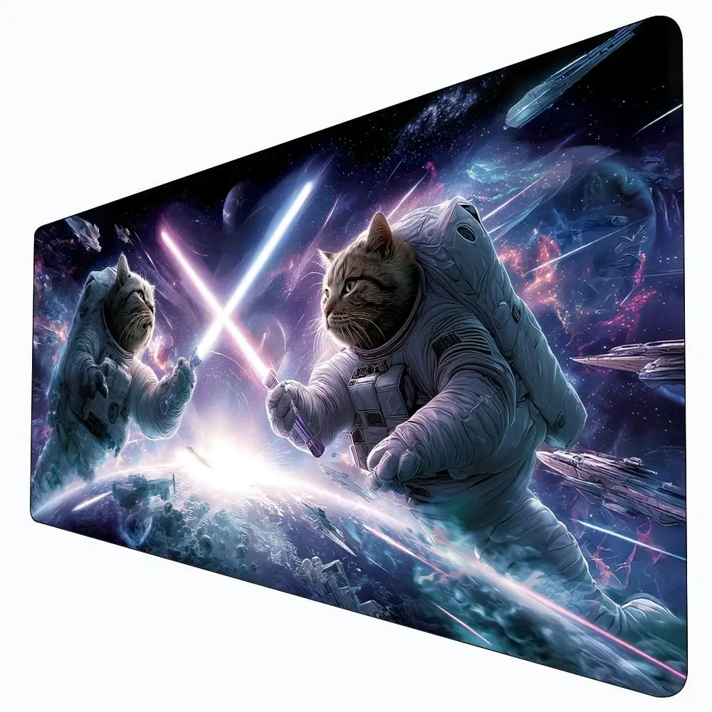 

Astronaut Cat warrior Magic Card Gaming Mats with zone mtg playmat desk mat Commander Playmat suitable for game gathering
