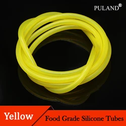 1~10M Yellow Silicone Tube Food Grade Rubber Hose ID 0.5~25mm x OD 1~31mm Flexible Aquarium Irrigation Pipes Garden Water Hoses