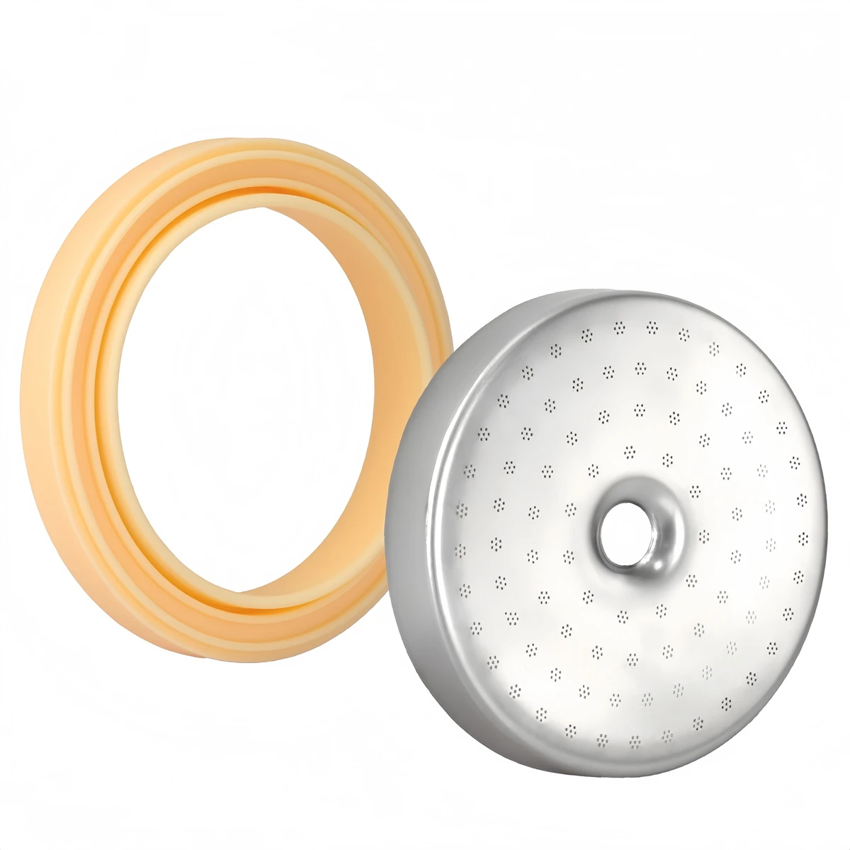 54mm Stainless Steel Shower Screen Set for Breville BES450 BES500 with Silicone Seal to Maintain Extraction Efficiency