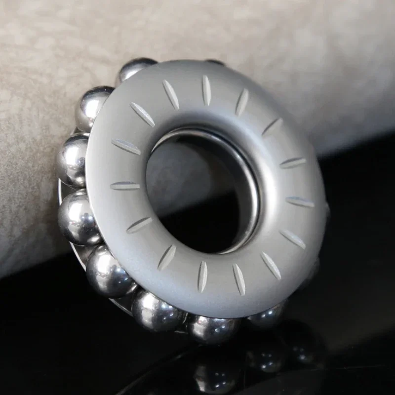 Metal Hand Fidget Spinner Ring Rotating Roller Spinning Top Tip Gyro EDC Relieve Stress Relief Reducing Toy Anti anxiety Adults