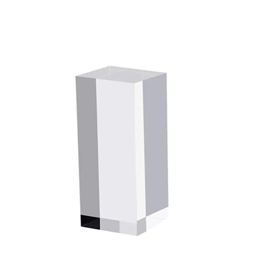 

Solid Jewelry Display Riser Stands K9 Crystal Stereoscopic Acrylic Cube Display Stand Block Thickness Reusable Crafts Pedestals