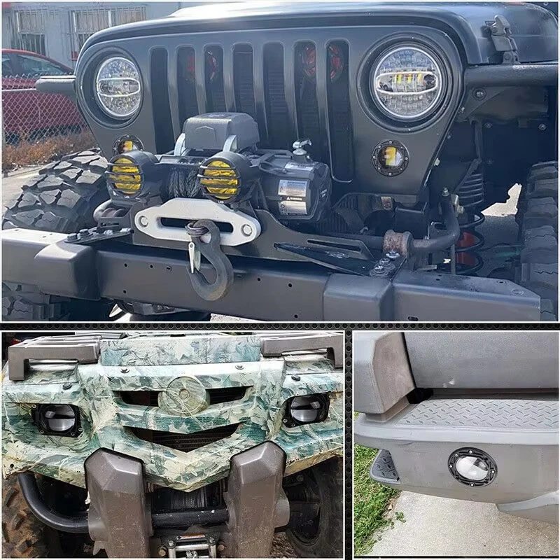 3 Inch Led Work Spotlights 24V 12V Car DRL Lights LED 6000K/3500K Fog Lens Motorcycle Spotlight For Jeep Wrangler 4x4 Off Road