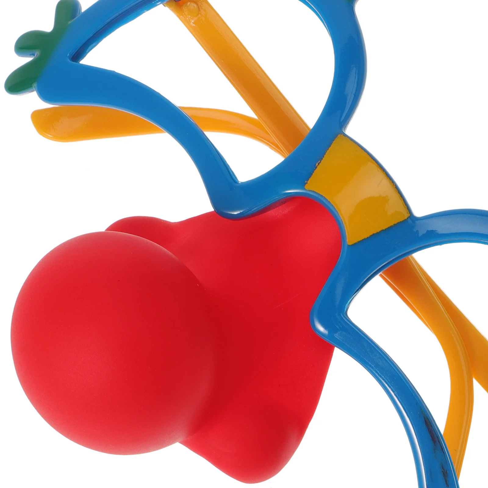 

2Pcs Clown Glasses Funny Red Nose Blue Frame Costume Party Eyewear Creative Photo Props Novelty Accessories Party Glasses