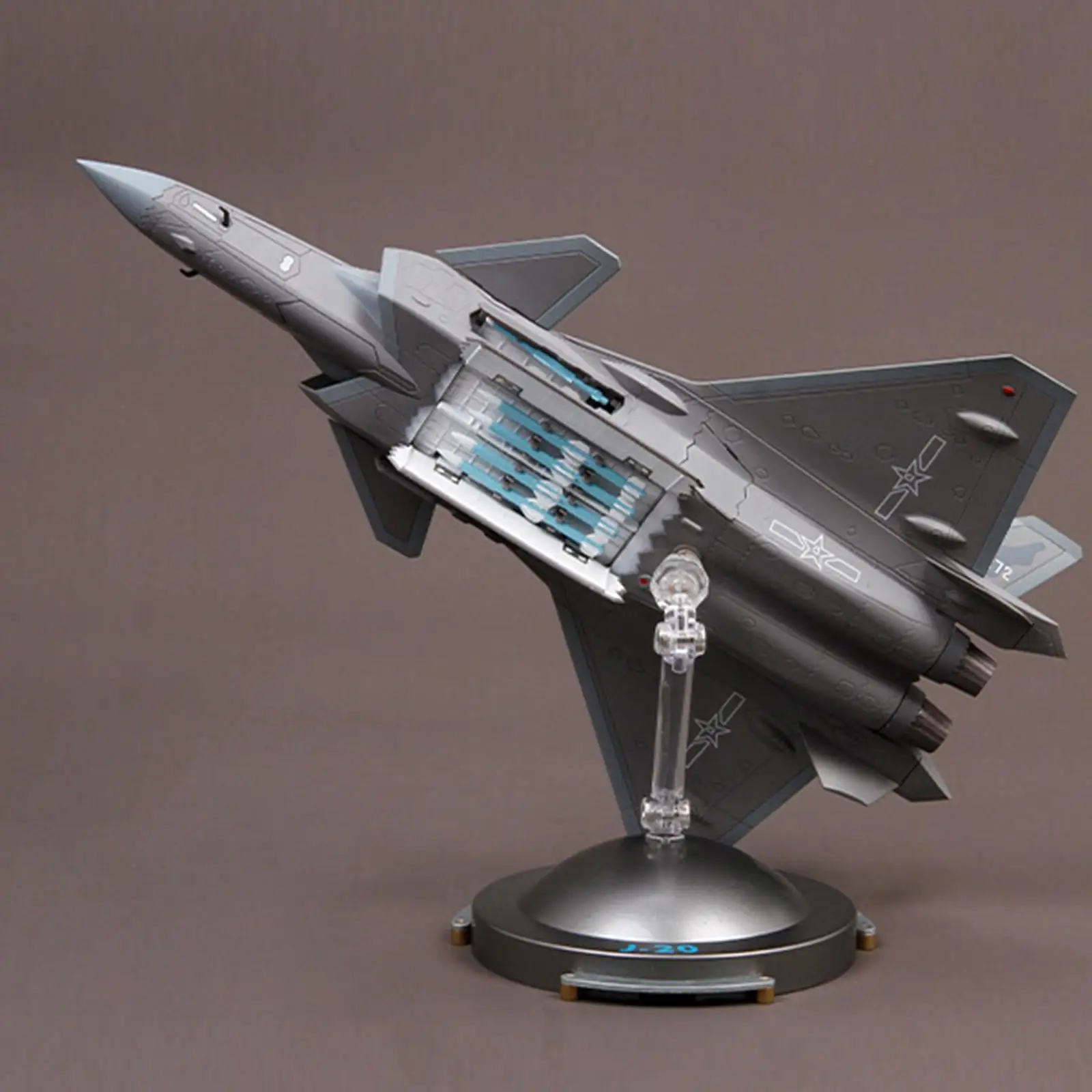 

1/72 Terebo J20 Fighter Adults Gifts Airplane Display for Bar Bedroom Office