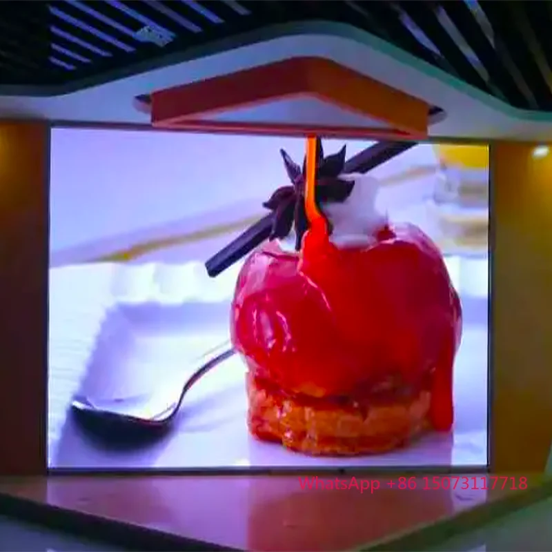 Display a LED fisso per interni Video wall a LED ad alta luminosità Schermo a LED P1.5 P2 P2.5 facile da installare per interni