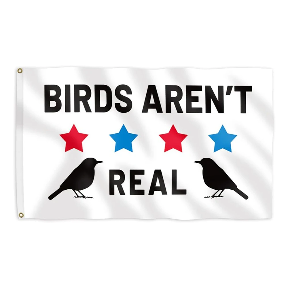 Баннер с флагом на заказ птиц не настоящий, полиэстер с односторонней печатью, 150x90 см, 3x5 футов