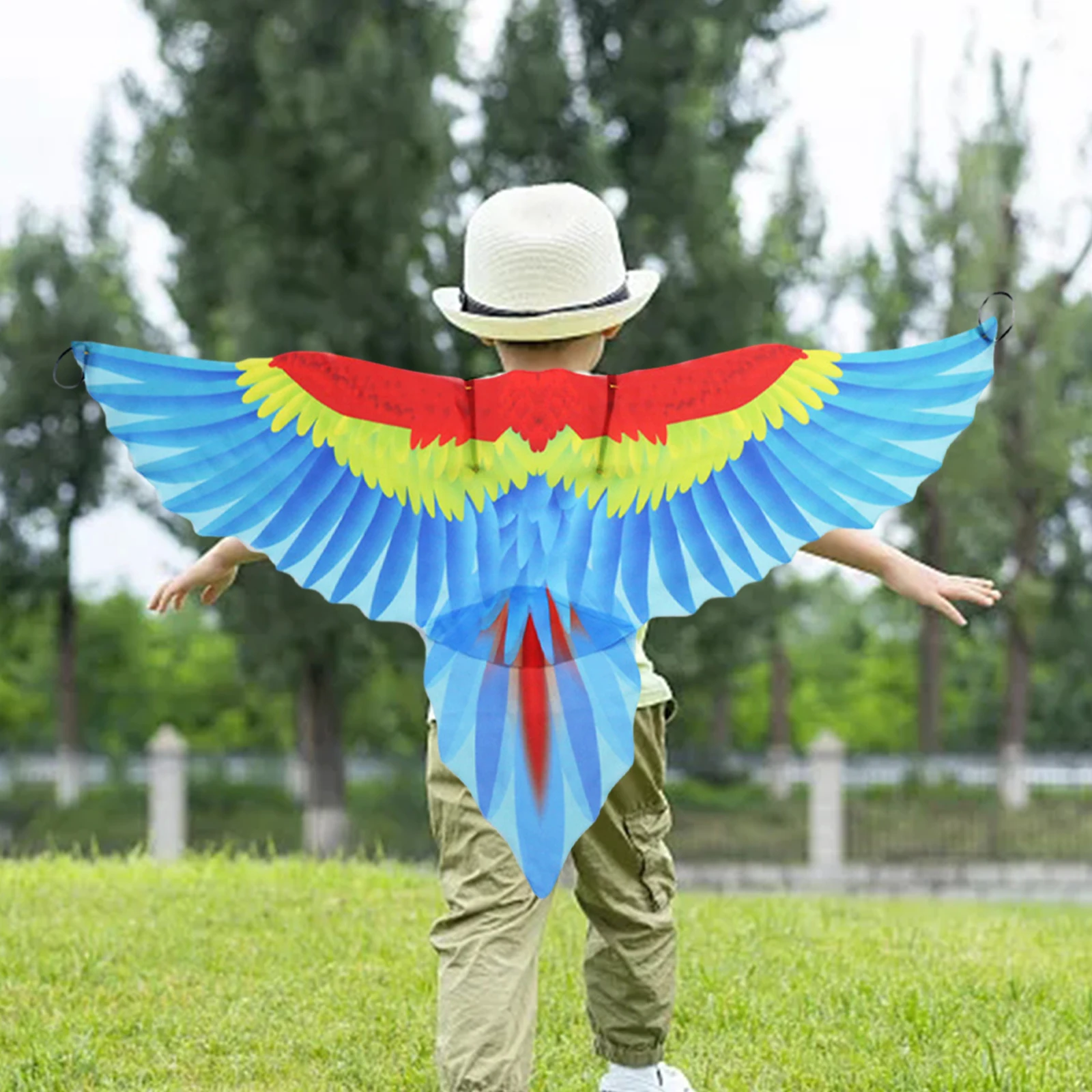 Kids Bird Costume Set Parrot Wings Cape Halloween Costume Dress up Cloak for Party Carnival Fancy Dress Cosplay Children