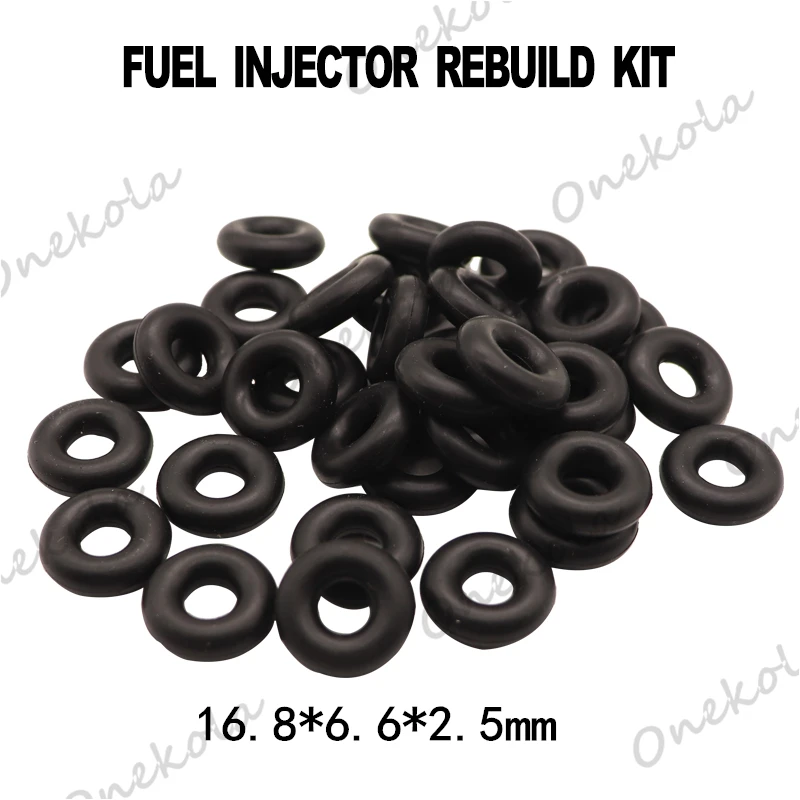 500pieces Fuel injector orings rubber seal 16.8*6.6*2.5MM for Toyota Toyota RAV4 Avensis 1AZFSE 23250-28030 23250-28070