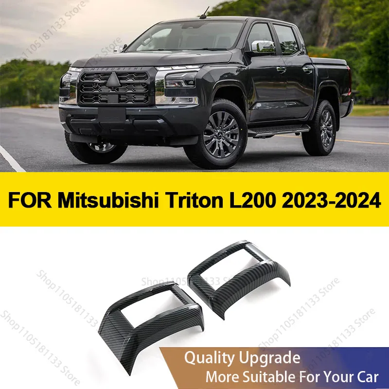 For Mitsubishi Triton L200 2024+ ABS Car Center Console Side Air Outlet Frame Panel Trim Sticker Car Accessories