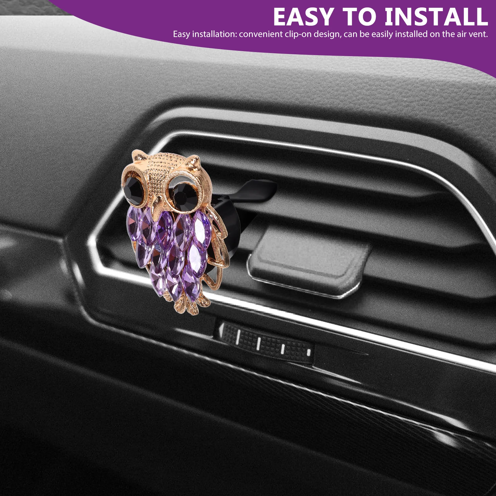 

Owl Perfume Clip Car Air Vent Clips Resin Decoration Interior Dashboard Decorations Shape Aromatherapy Diffuser Car