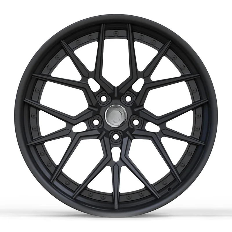 Replica Oem Wheels Free Wheel Caps Forgiato Wheels 20 Inch Staggered Sport Rim 2 Pc 18 Inch for Volkswagen Black CNC 36 Months