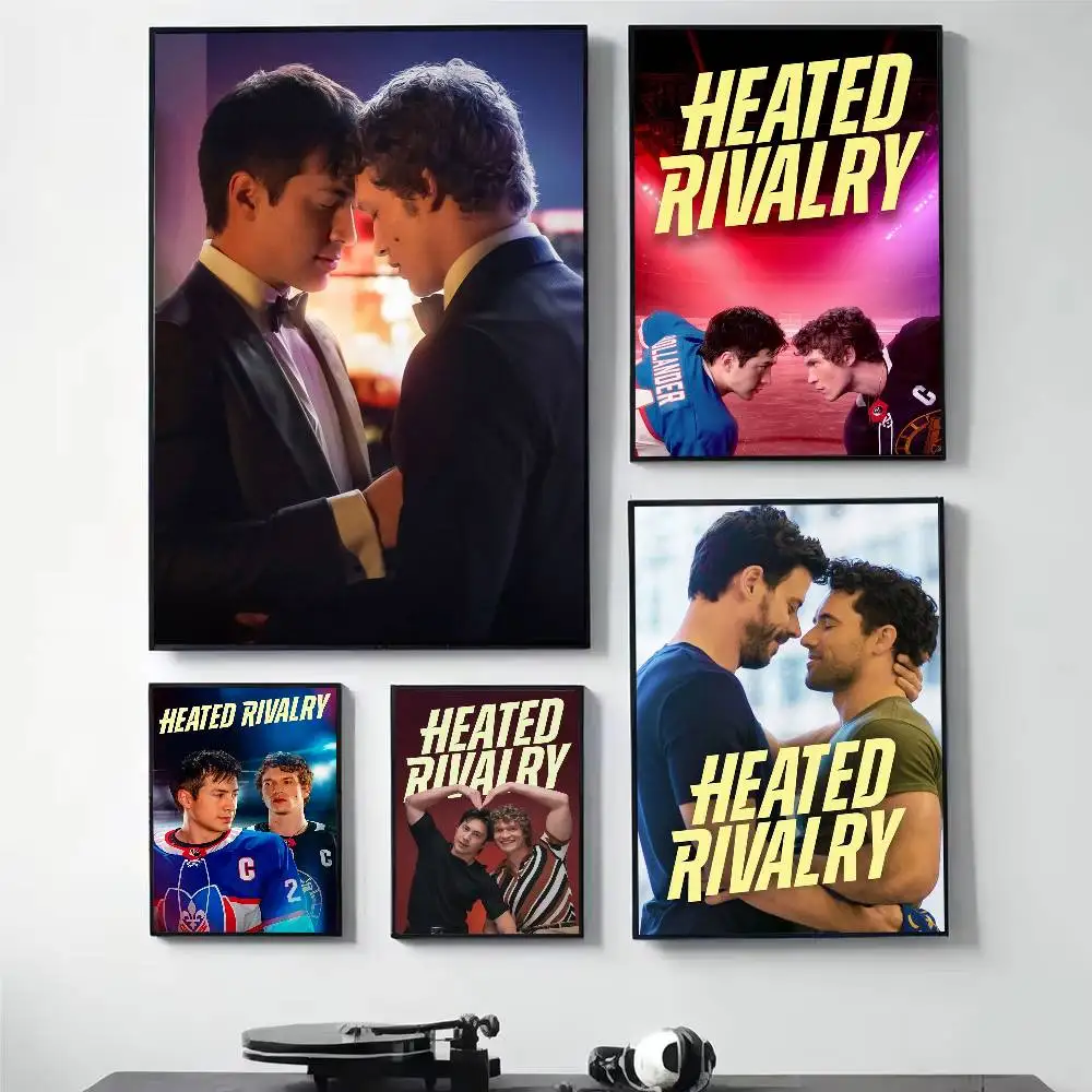 

TV Heated Rivalry Ice Hockey Poster HD Self Adhesive Waterproof Wall Art Ideal for Home Office Dorm Gift
