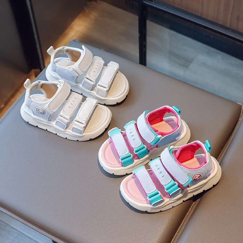 

Girl Sports Sandals 2025 Summer New Kids Leisure Beach Shoe Simple Boys Sneakers Comfort Girl Versatile Outdoor Sandal Zapatos