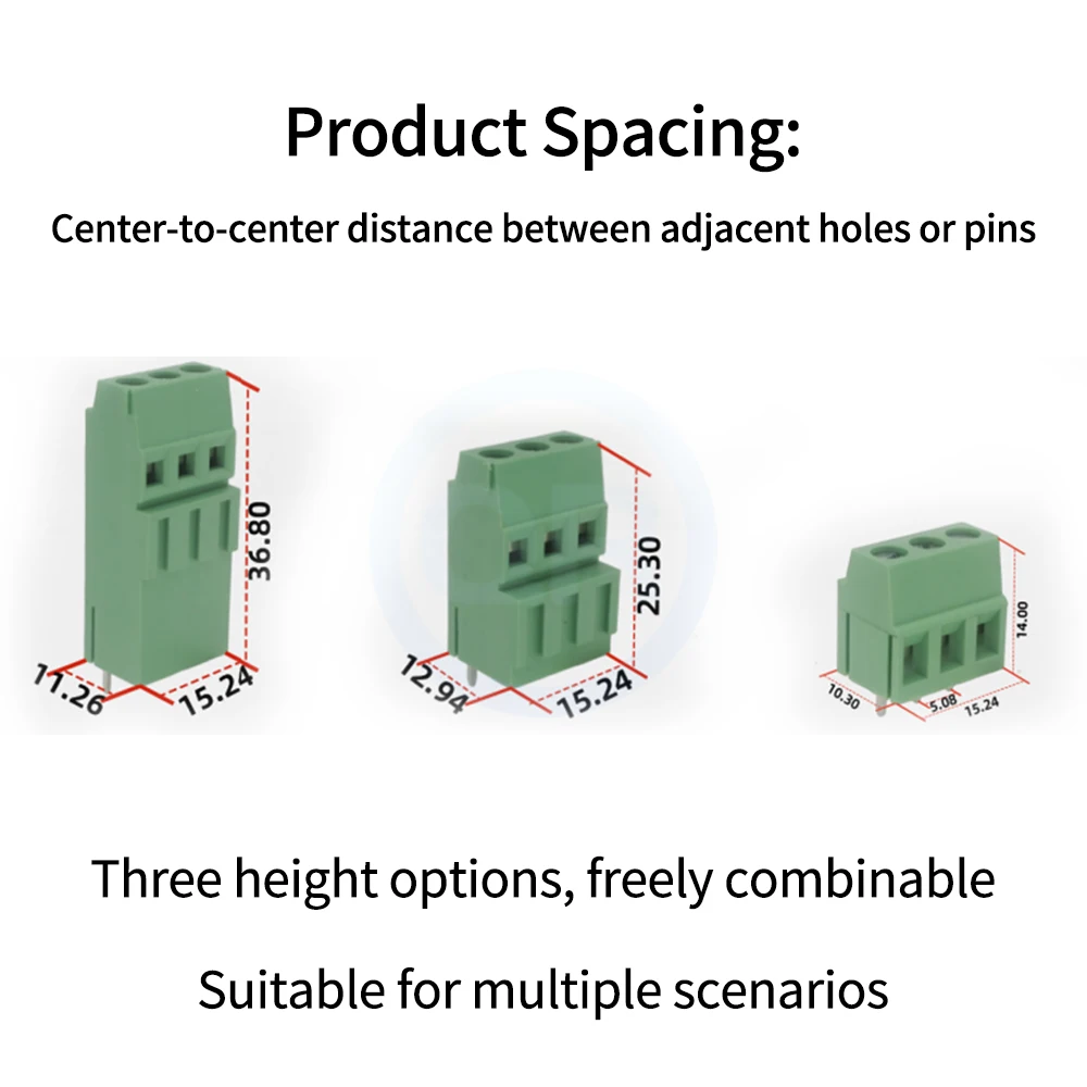 (10 Pcs) KF 128L 128H 128HH 128A 128AA 128A3 5.08mm Triple-layer Double-layer 128B 5.08 High/Low Position Screw-type Terminal