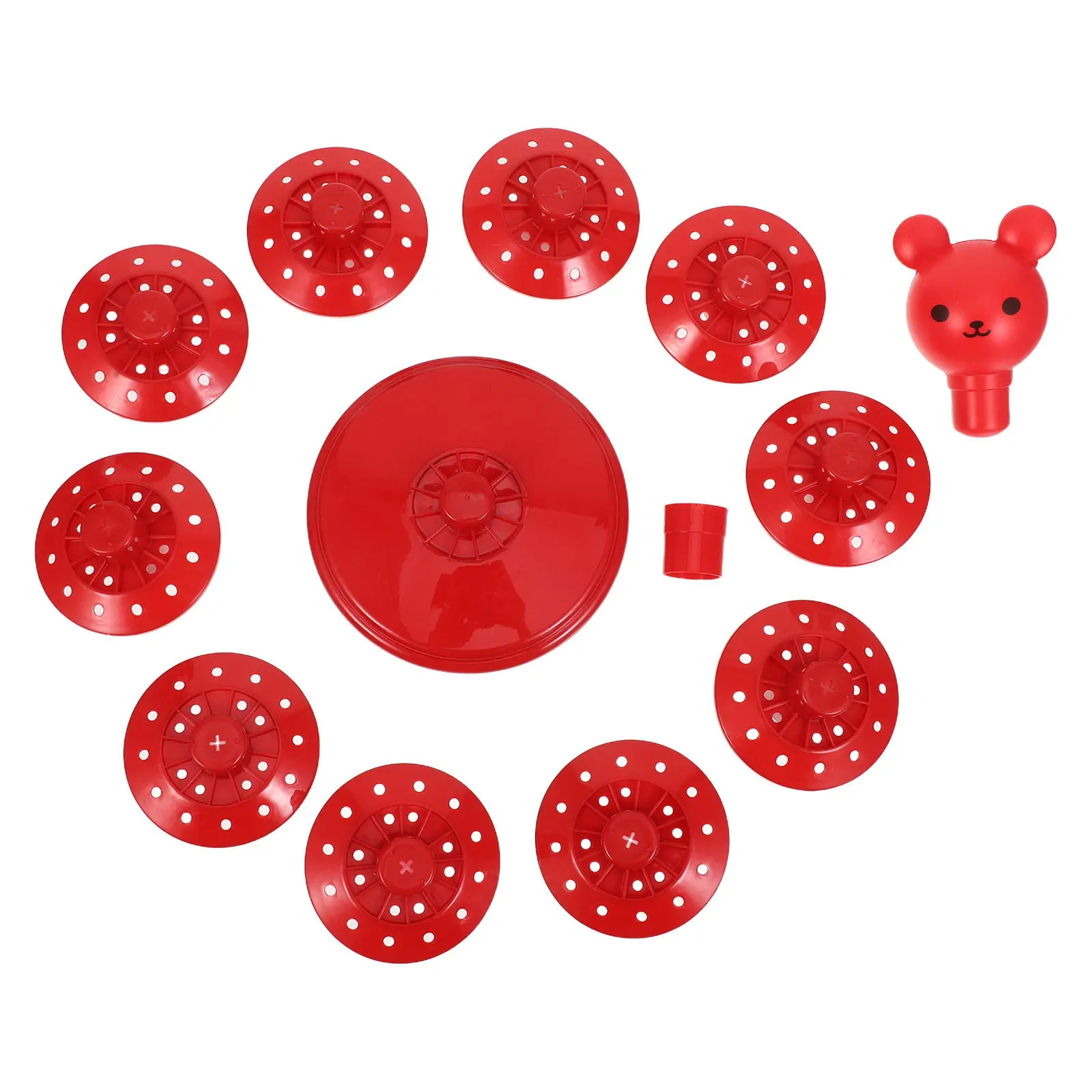 

Multi-Layer Lollipop Holder Stand 10-Tier Red Decorative Dessert Organizer for Store Party Candy Display Rack Cake Pop Stand