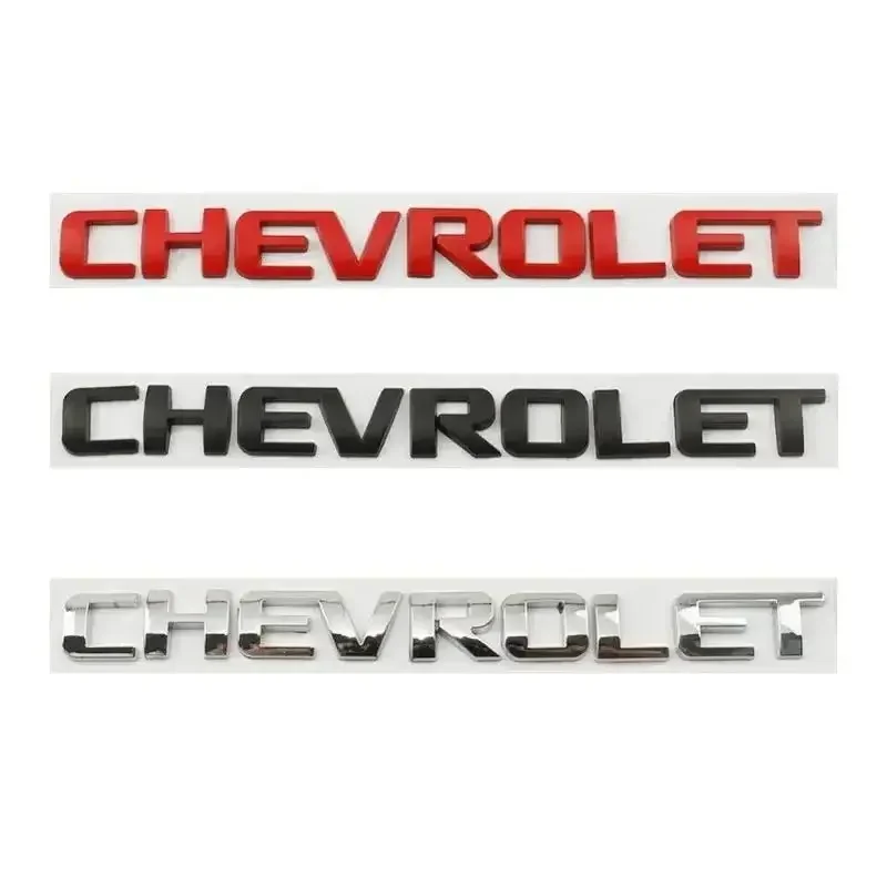 Emblema Adhesivo de Aleación de 19cm para Maletero Trasero de Coche Chevrolet Aveo Cruze Malibu Captiva Optra Trax Lacetti Sail Silverado