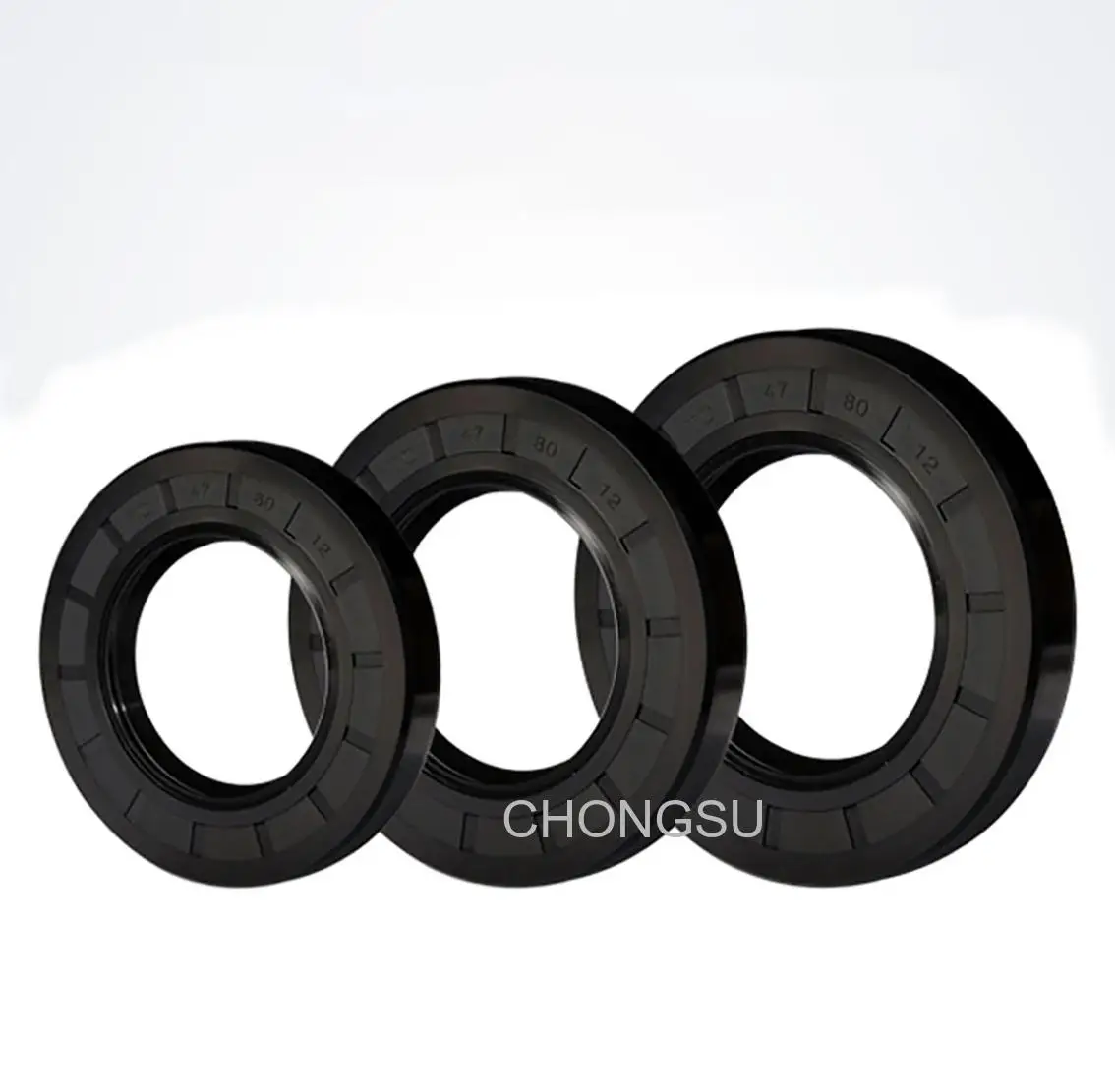 

1Pcs Black ID 55mm/56mm TC/FB/TG4 Skeleton Oil Seal Rings NBR Double Lip Seal Gasket For Rotation Shaft