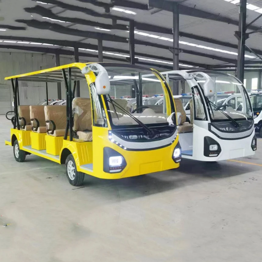 Brand Hot Sale VIP Honoured Guest Long Endurance City Vehicle Electric Bus Rated Crew 16 Electric Car Closed Tourist Bus