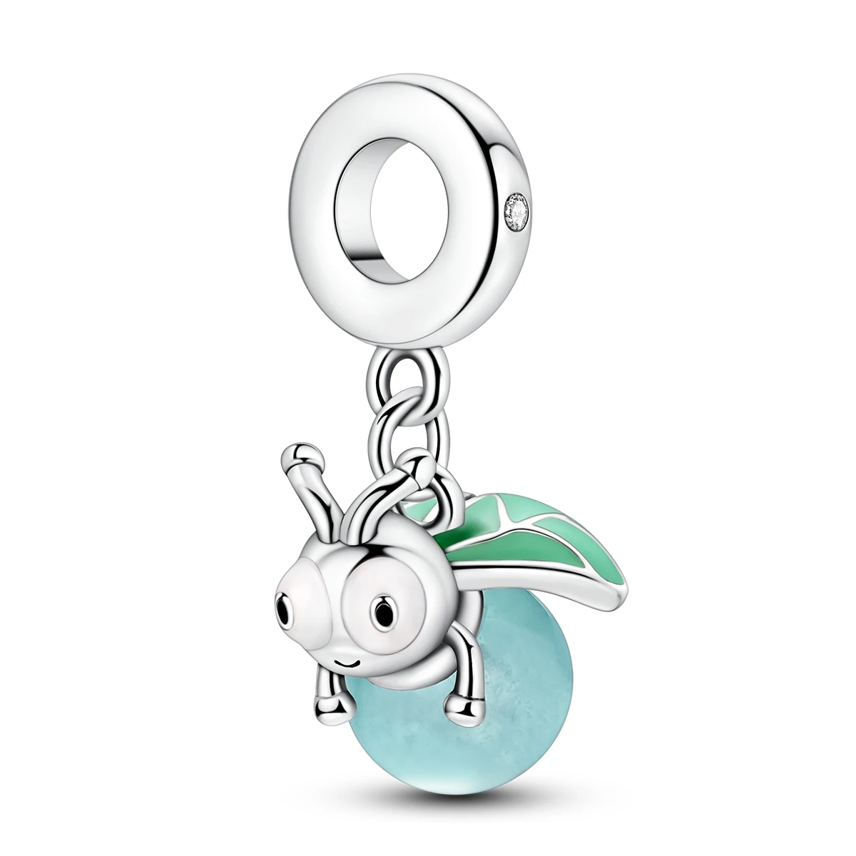 

Charm 925 Sterling Silver Pendant Fit Original Bracelet Diy Noctilucent Firefly for Girl Fashion Jewelry