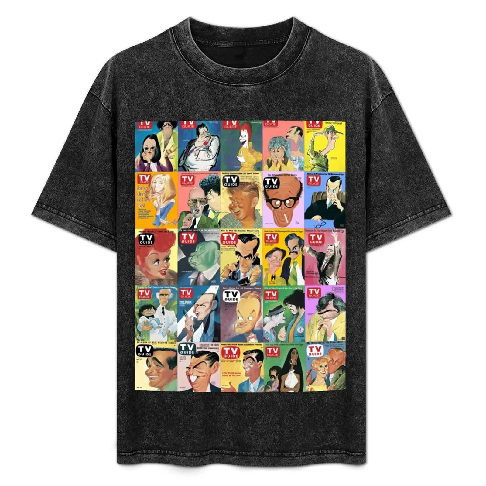 

TV Guide Caricatures T-Shirt anime shirt graphic shirts new gifts and t-shirts t shirts for men cotton
