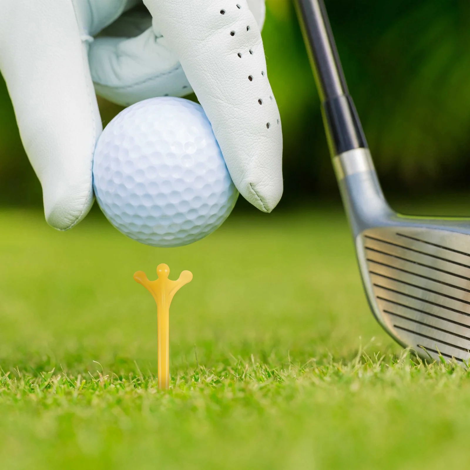 12 Pcs Golf Nails ABS Plastic Tees Flight Training Accessories Golf Stands Practice Equipment Courts Lawns