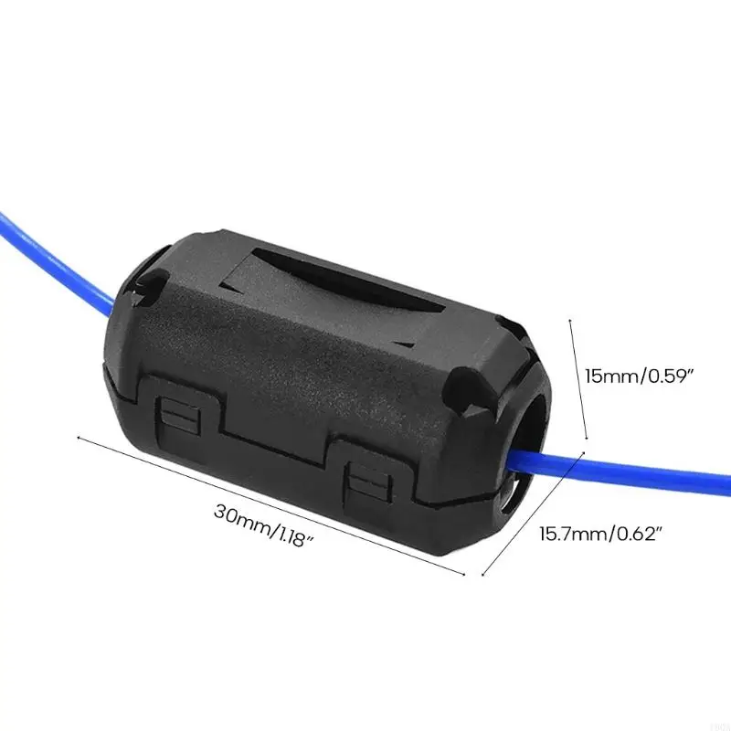 19QA Impresora 3D 1.75 Filtros filamento Limpiador polvo antiestático Removedor Negro