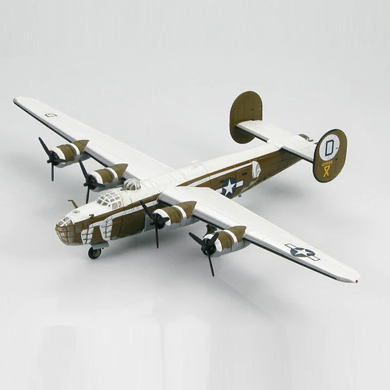 Diecast 1:144 Scale B-24D Liberator 392 Bomber Battalion Simulation Alloy Finished Model Collection Gift Toys