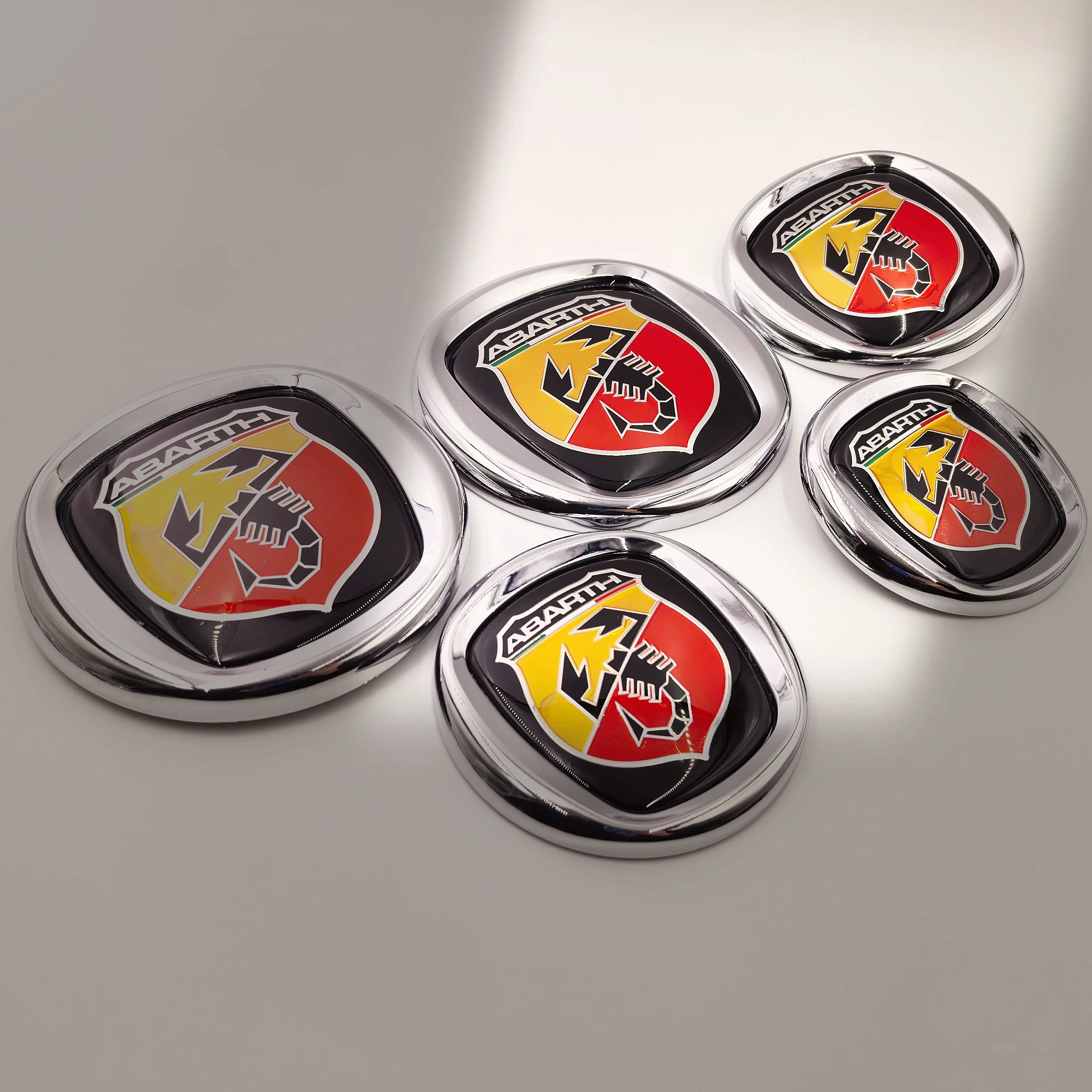 FIAT Abarth Car Front Head Hood Bonnet Emblem Rear Tail Bumper Trunk Badge Styling 8.5cm 9.5cm 10cm 12cm 85mm 95mm 100mm 120mm - view 3