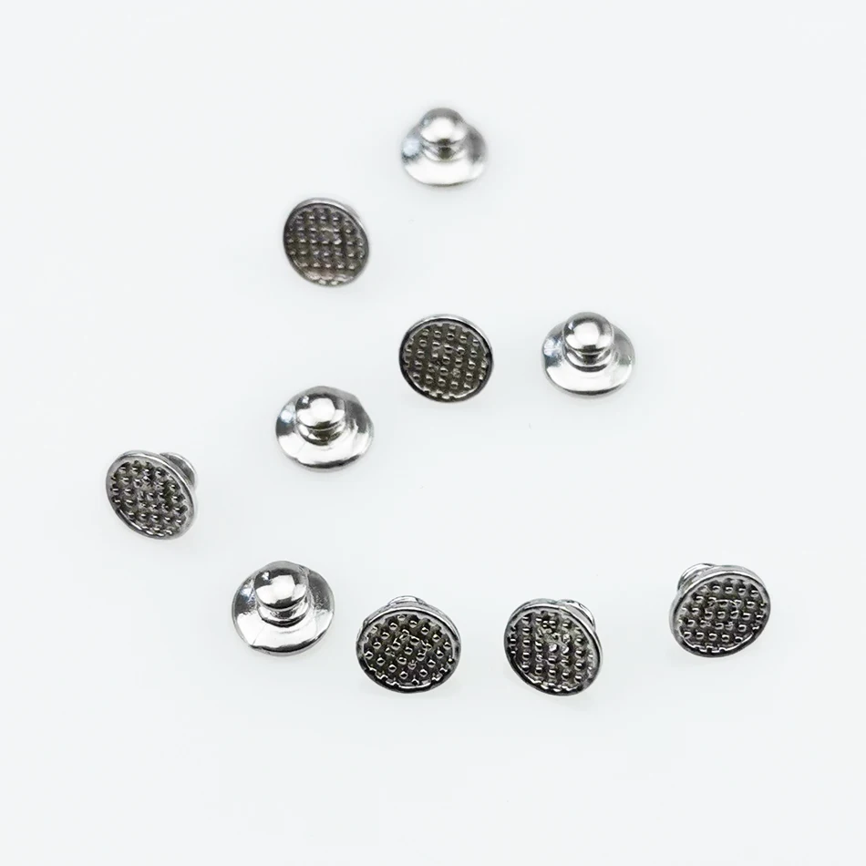 DENXY 100 Stück/Lot Kieferorthopädische Lingual-Knöpfe Metall-MIM-Knöpfe Lingual-Aufsätze im Angebot Dentalmaterialien – Detail 5