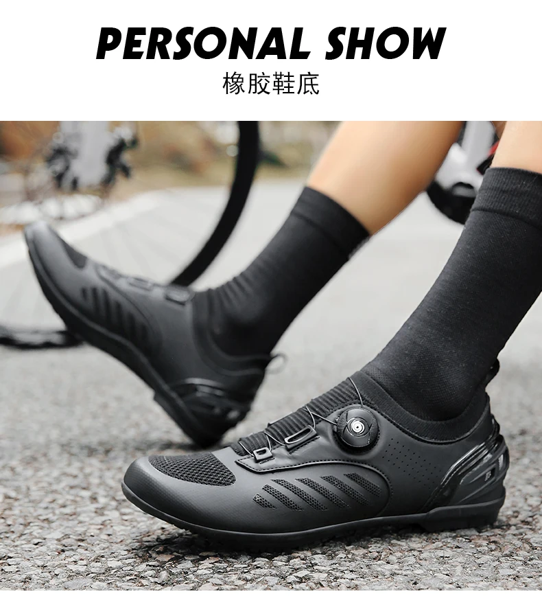 Professionelle SPD Cleat MTB Fahrradschuhe für Herren und Damen, atmungsaktiv, verschleißfest, rutschfest, leicht, Speed Dirt Mountainbike-Schuhe – Detail 27