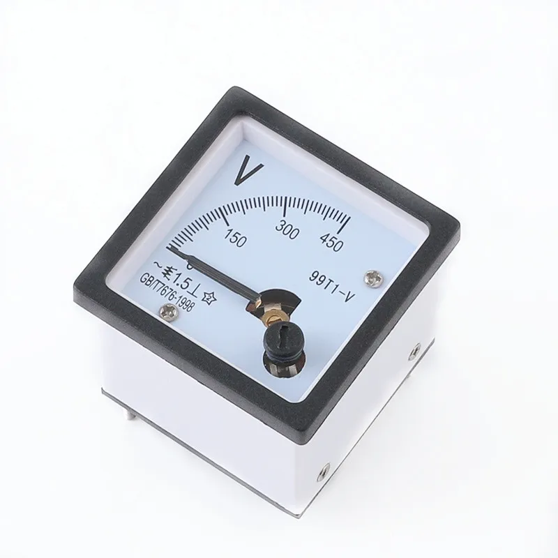 Square 48*48mm AC voltmeter 250V/300V/450V/500V/600V/750V/1000V 99T1-V Pointer Meter