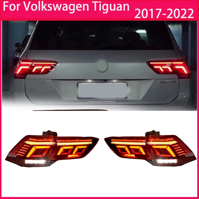 

For Volkswagen Tiguan 2017-2022 LED taillight assembly dynamic signal turn signal DRL brake light automotive accessories