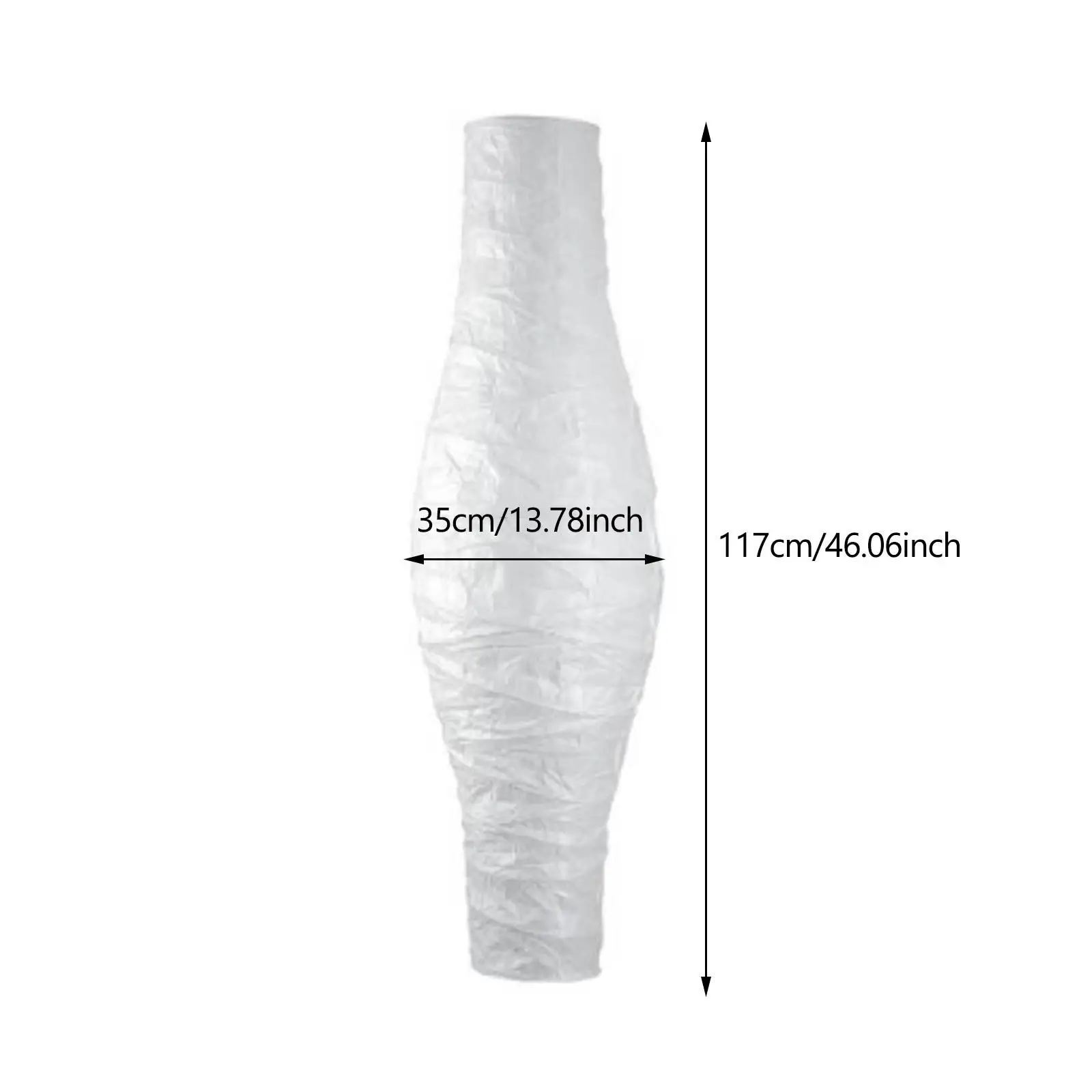 Paper Floor Lamp Shade, Light Cover White 46