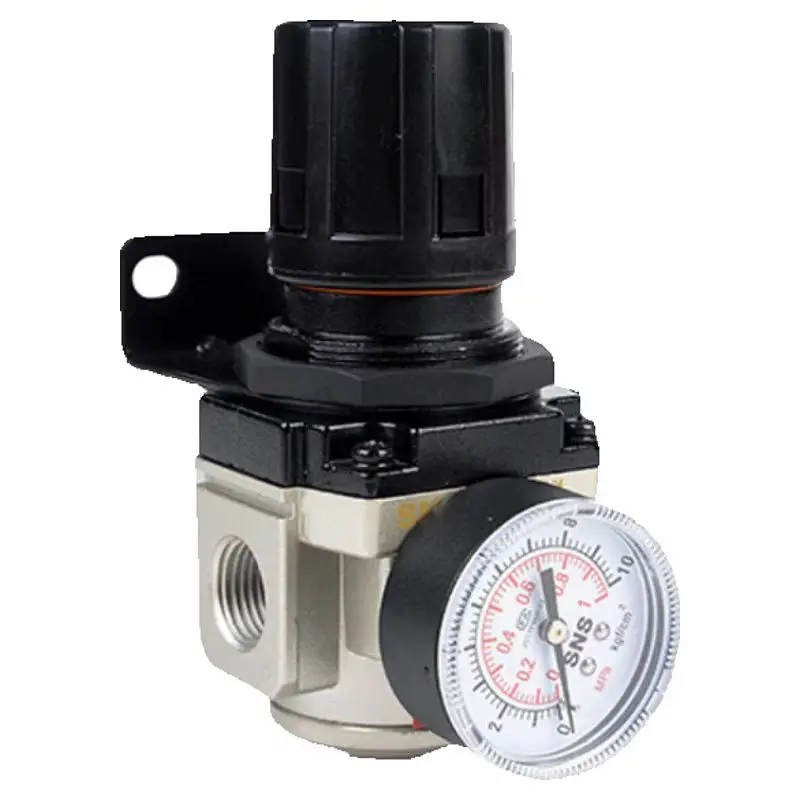 AR2000 G1/4 Mini Air Pressure Regulator Adjustable Pneumatic Reducing Valve With Gauge For Compressor