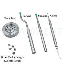 Dental Bone Tack Driver Applicator Titanium Pins GBR Tac Screw Surgery Kit Membrane Fixation Pins Holder