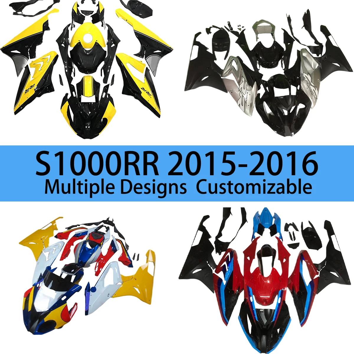 For BMW S 1000RR 2015 2016 Body Parts Fairing Kit S1000RR 15 16 Prime ABS Fairings Injection Bodywork Motorcycle