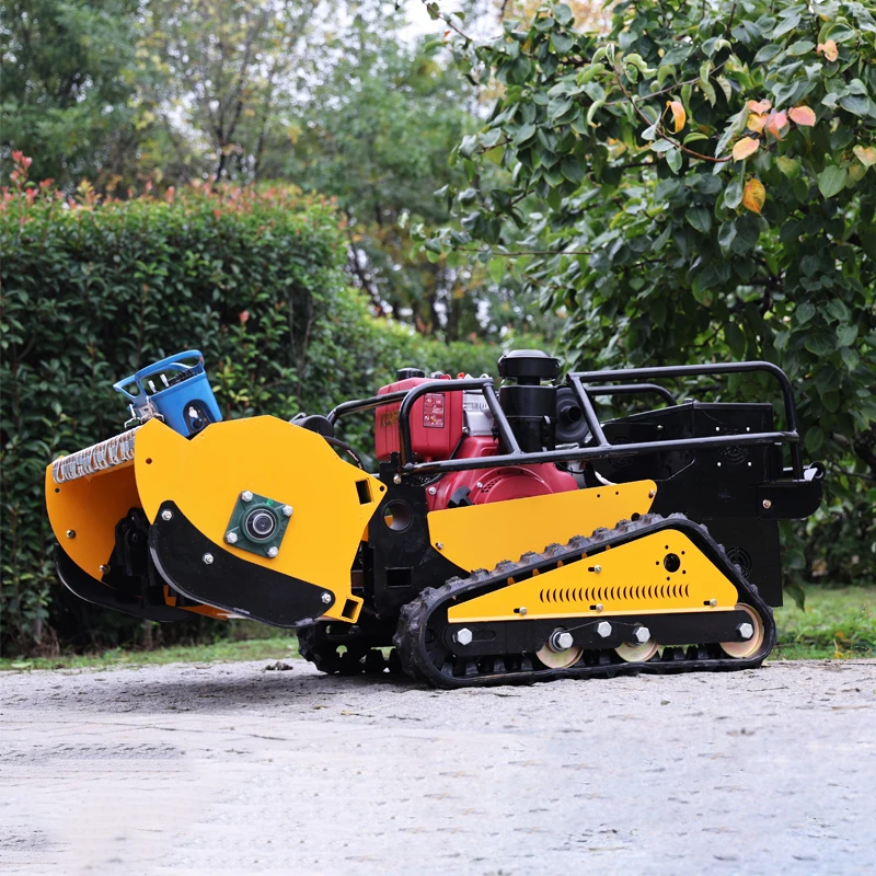 Customized Factory Price Automatic Zero Turn Flail Mower Remote Control Crawler Robot Rotary Grass Cutter